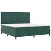 vidaXL Cama tipo Box Spring Verde oscuro 200 x 200 cm Terciopelo