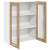 vidaXL Mueble colgante con puerta Roble artesanal 80 x 31 x 100 cm