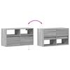 vidaXL Mueble de TV de pared con luces LED gris Sonoma 80x31x45 cm