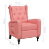 vidaXL Sill&oacute;n reclinable de terciopelo rosa
