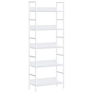 vidaXL Estanter&iacute;a 5 niveles madera ingenier&iacute;a blanco 60x27,6x158,5 cm