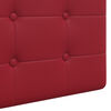 vidaXL Cabecera Colgante Rojo vino 100 x 55 x 5 cm Cuero sint&eacute;tico