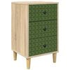 vidaXL Mesa de noche GELEEN Roble Sonoma 36 x 33 x 60 cm