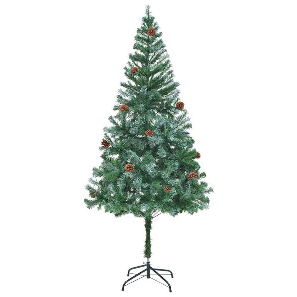 vidaXL &Aacute;rbol de Navidad artificial Verde 180 cm PVC y acero