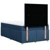 vidaXL Cama box spring con colch&oacute;n tela azul 120x200 cm