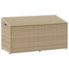 vidaXL Caja de almacenamiento para jard&iacute;n beige 110x50x58 cm rat&aacute;n sint&eacute;tico