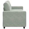 vidaXL Sofá Loveseat gris claro 140 cm terciopelo
