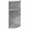vidaXL Mesa Auxiliar Gris Concreto 29,6 x 29,6 x 60 cm
