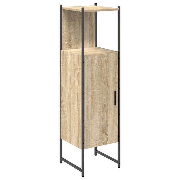 vidaXL Gabinete de Ba&ntilde;o Beige 33 x 33 x 120,5 cm Madera contrachapada