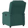 vidaXL Sillón reclinable de masaje eléctrico tela verde oscuro