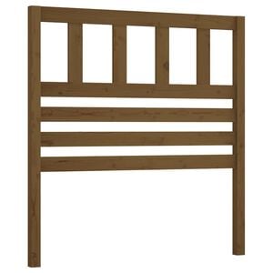 vidaXL Cabecero de cama madera maciza de pino marr&oacute;n miel 81x4x100 cm