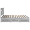 vidaXL Estructura de cama Gris Sonoma 200 x 200 cm Madera Ingenieril