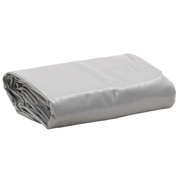 vidaXL Lona gris 1x2,5 m 650 g/m²