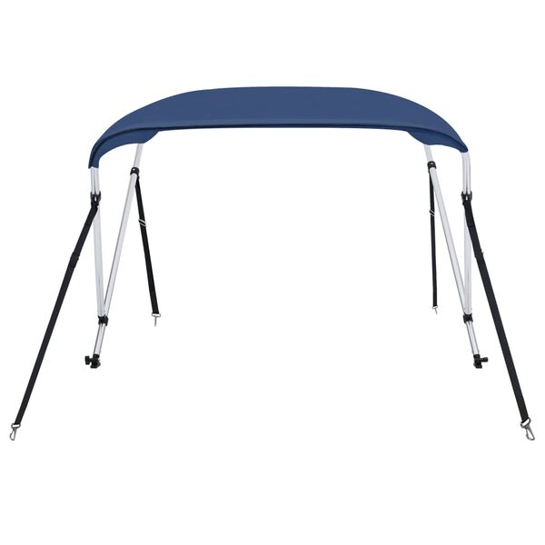 vidaXL Toldo Bimini de 2 arcos azul marino 150x120x110 cm