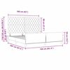 vidaXL Cama tipo Box Spring Gris claro 160 x 200 cm Terciopelo