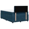 vidaXL Cama box spring con colch&oacute;n terciopelo azul 120x200 cm