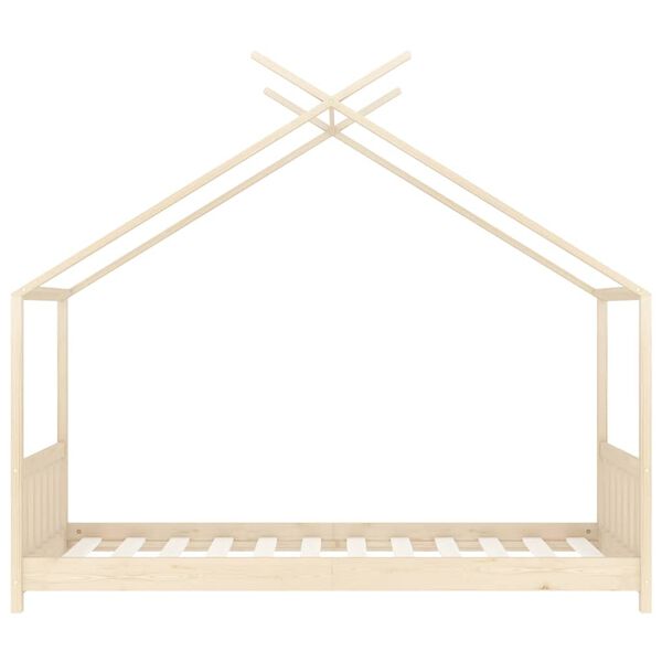 vidaXL Estructura de cama infantil de madera maciza de pino 80x160 cm