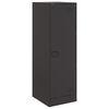 vidaXL Aparador de acero negro 34,5x39x107 cm