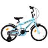 vidaXL Bicicleta para ni&ntilde;os 16 pulgadas negro y azul