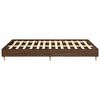 vidaXL Estructura de cama sin colchón madera marrón roble 150x200 cm