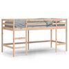 vidaXL Cama alta de ni&ntilde;os con escalera madera maciza pino 90x190 cm