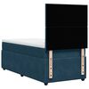 vidaXL Cama box spring con colch&oacute;n terciopelo azul oscuro 80x200 cm