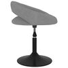 vidaXL Silla de comedor giratoria terciopelo gris