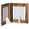 vidaXL Puerta para perros plegable con soportes 2 uds. 120,5 cm