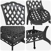vidaXL Conjunto de Comedor de Jard&iacute;n 5 pcs Negro Aluminio