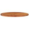 vidaXL Tablero de mesa ovalado madera maciza de acacia 120x60x3,8 cm