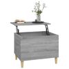vidaXL Mesa de centro madera contrachapada gris Sonoma 60x44,5x45 cm