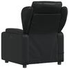 vidaXL Sillón de masaje reclinable cuero sintético negro