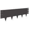 vidaXL Borde de C&eacute;sped 20 uds. 100 x 30 cm Acero Negro
