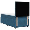 vidaXL Cama box spring con colch&oacute;n terciopelo azul 90x190 cm