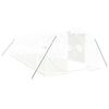 vidaXL Invernadero con estructura de acero blanco 24 m&sup2; 8x3x2 m