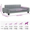 vidaXL Cama para perros de tela gris claro 90x53x30 cm