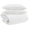 vidaXL Juego de Edred&oacute;n con almohada 3 uds. Pluma de pato