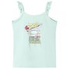 Camiseta de tirantes infantil verde menta claro 104