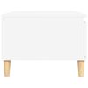 vidaXL Mesa de centro madera contrachapada blanco 90x50x36,5 cm