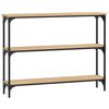 vidaXL Mesa consola madera de ingenier&iacute;a roble Sonoma 100x22,5x75 cm