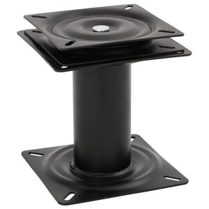 vidaXL Pedestal de asiento de barco con asiento giratorio 360&deg; acero