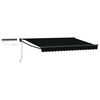 vidaXL Toldo Retr&aacute;ctil El&eacute;ctrico Negro y Antracita 3,5 x 2,5 m