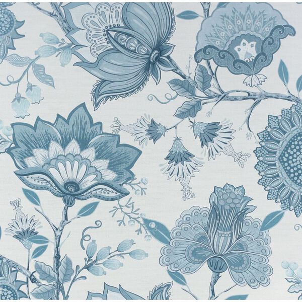 DUTCH WALLCOVERINGS Papel pintado Krisha blanco y azul