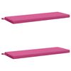 vidaXL Cojines para bancos SOEST 2 uds. 100% Poli&eacute;ster Rosa