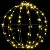 vidaXL Bola con 192 LED 2 pcs c&aacute;lido 30 cm Metal