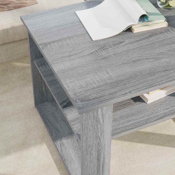 vidaXL Mesa de Caf&eacute; Gris Sonoma 64 x 54 x 44 cm Madera de ingenier&iacute;a