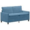 vidaXL Sof&aacute; Azul 156 x 81 x 87,5 cm Tela