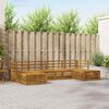 vidaXL Juegos de sof&aacute;s 6 pcs Natural Madera de Acacia S&oacute;lida