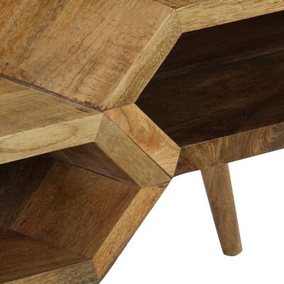 vidaXL Mesa de centro de madera maciza de mango 104x50x45 cm