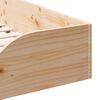 vidaXL Estructura de cama Marr&oacute;n 90 x 190 cm Madera de pino macizo
